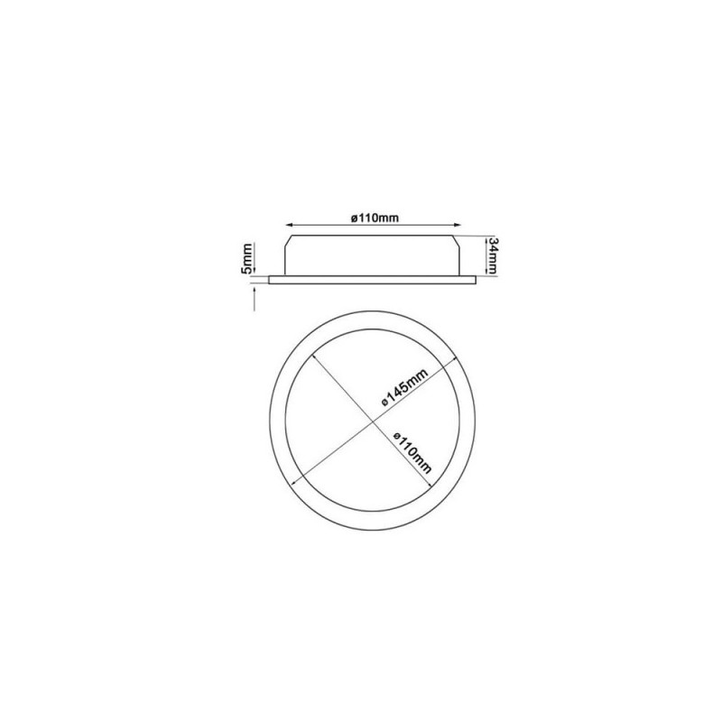 Downlight LED Circular 10W 120º
