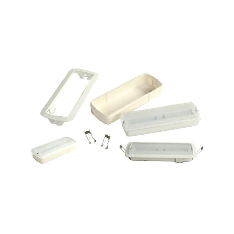 LED Emergencia LED 4W + Auto-Test + Kit Techo - IP20