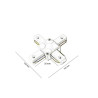 Conector tipo X  para Carril Monofásico REFORZADO