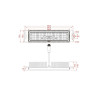 Módulo LED 50W Chip Bridgelux 180Lm/W 136ºx78º 5 años de Garantia
