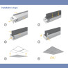 Barra LED 28W Lineal para Techo técnico. Especialistas Iluminación Led