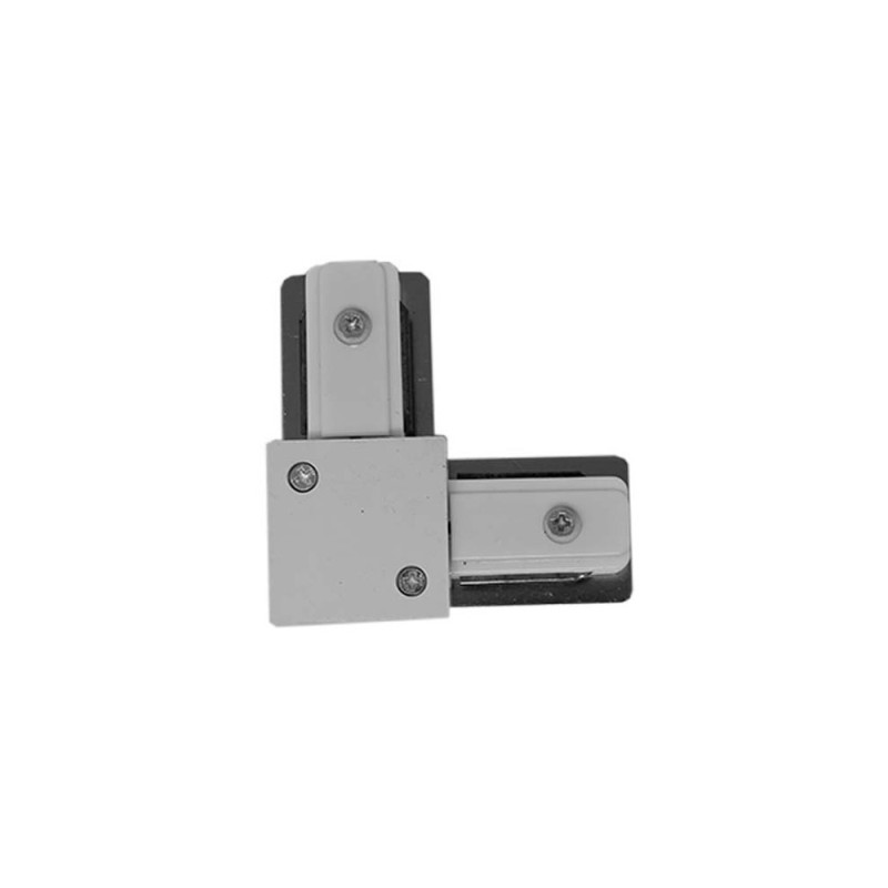 Conector tipo L  para Carril Monofásico REFORZADO
