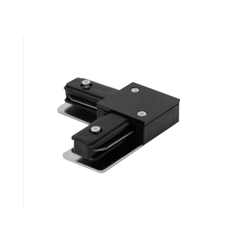 Conector tipo L  para Carril Monofásico REFORZADO