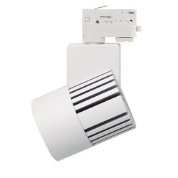 Foco LED 40W Blanco para Carril Monofásico BRIDGELUX Chip 100º CRI +90- 3 Años de garantía