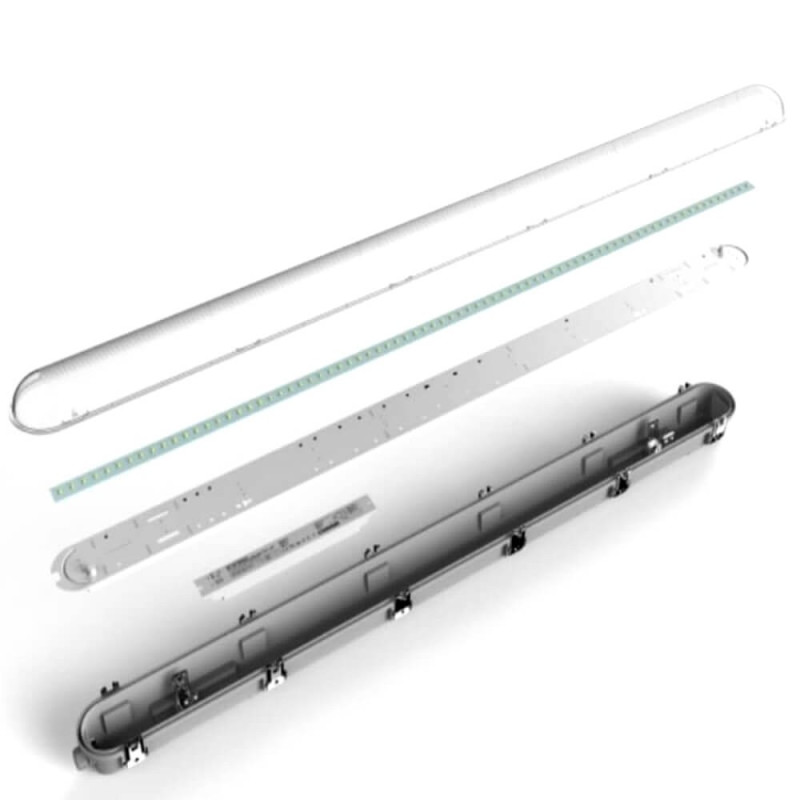 Regleta CCT Estanca LED integrado 25W-40W OSRAM DRIVER 120cm- 5 Años de garantía