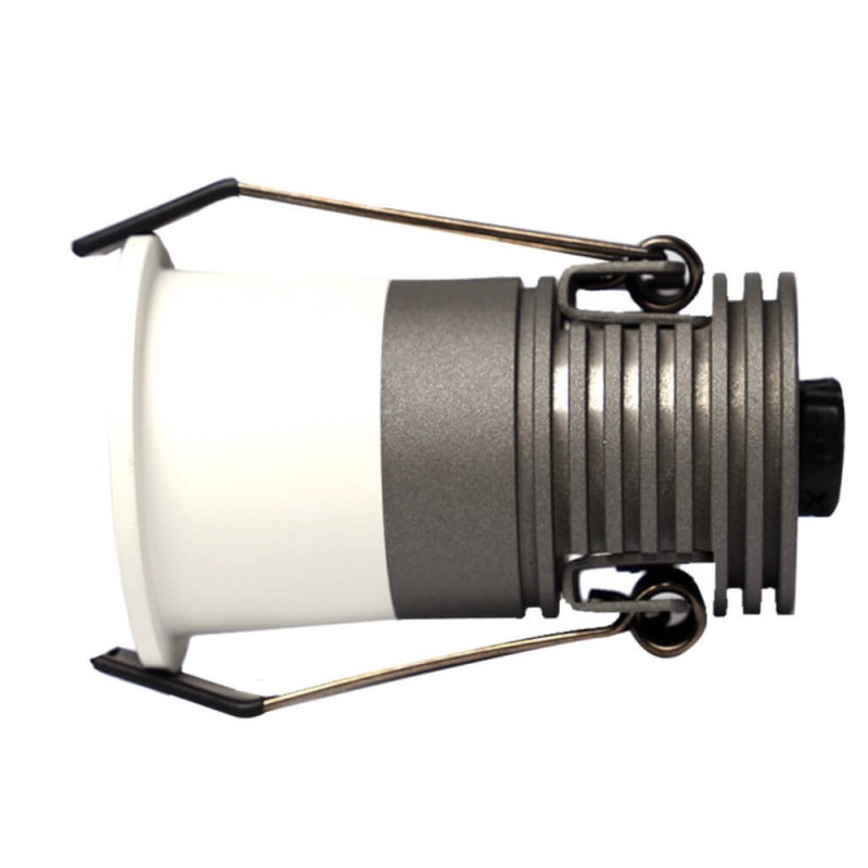 Empotrable LED 5W Blanco Bridgelux  40° UGR11 130Lm/W. 3 años garantia