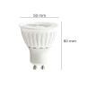 Dicroica LED COB 9W 24º Cerámica  GU10- 5 Años Garantia