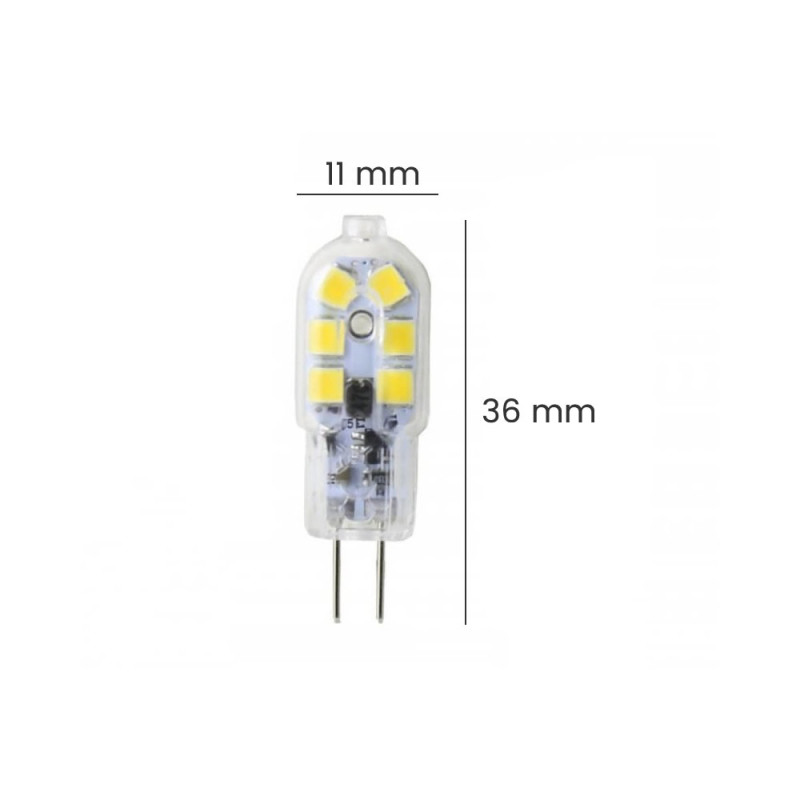 Bombilla G4 LED 2,5W blanco natural 4000K  12V DC