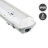 Pantalla estanca para dos tubos LED  IP65 60cm