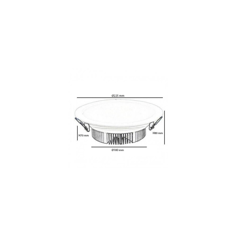 Downlight  LED 50W  120º