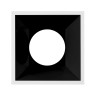 Aro cuadrado Negro para dicroica LED GU10 MR16