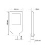 Carcasa Farola LED 150W - 3 Módulos - Aluminio