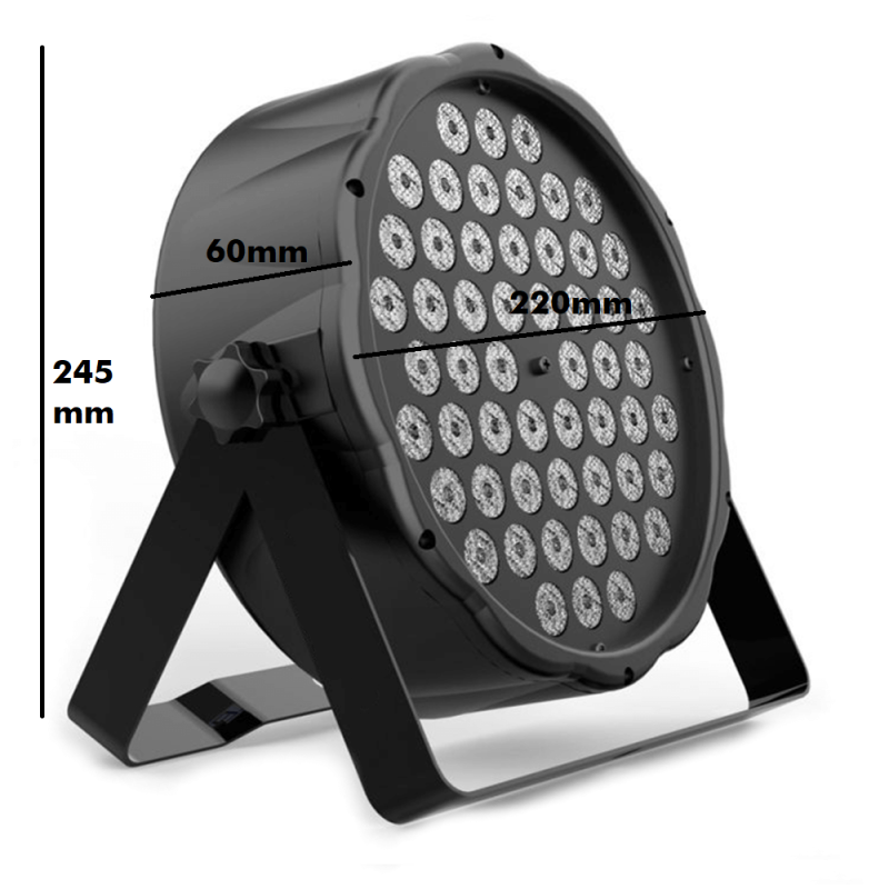 Foco LED PAR 54W RGBW DMX