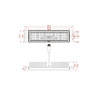 Proyector LED 100W Chip Bridgelux 180Lm/W 60º- 5 Años de garantía