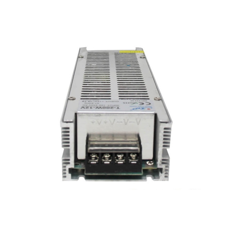 Fuente Alimentación Slim 12V 200W TECMO. Iluminación LED Profesional