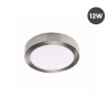 Plafon LED 12W Acero circular IP40 - Iluminacion LED Profesional