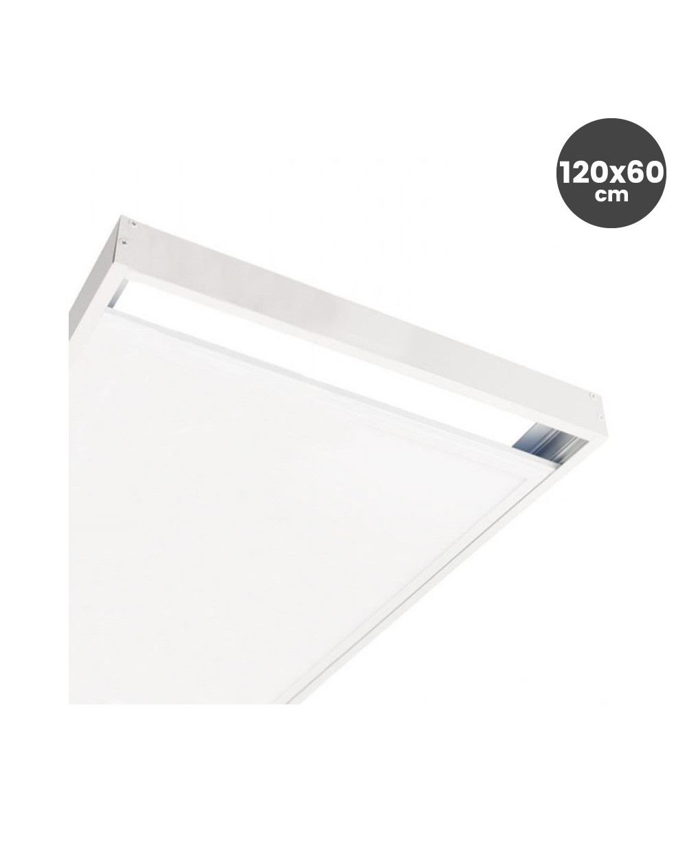 Kit de superficie Panel 120x60 blanco. Iluminación Led Profesional