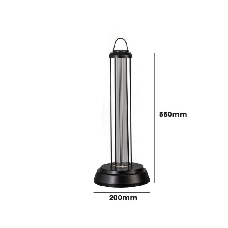 Torre de esterilización Luz ultravioleta UV-C 58W. 80m2 en 1 hora