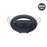 Aro Redondo Negro Mate Orientable para dicroica LED GU10 MR16