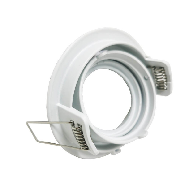 Aro Redondo Blanco Orientable para dicroica LED GU10 MR16