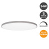 Plafón LED Superficie 24W OSRAM Chip Plata- 5 AÑOS DE GARANTIA