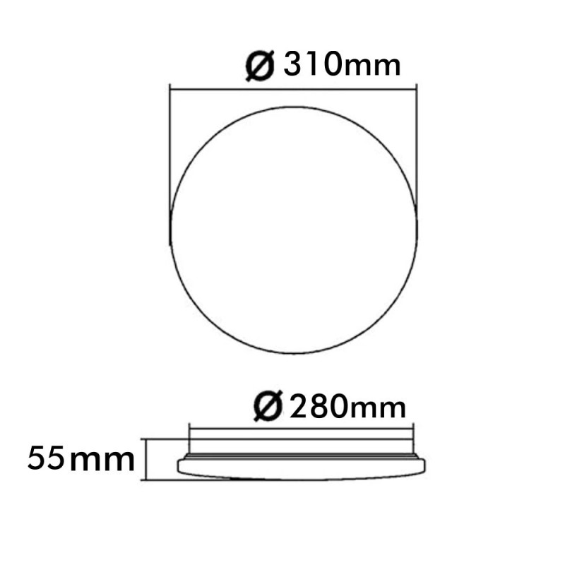 Plafón LED 18W SMART WiFi RGB+CCT - Regulable