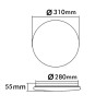 Plafón LED 18W SMART WiFi RGB+CCT - Regulable