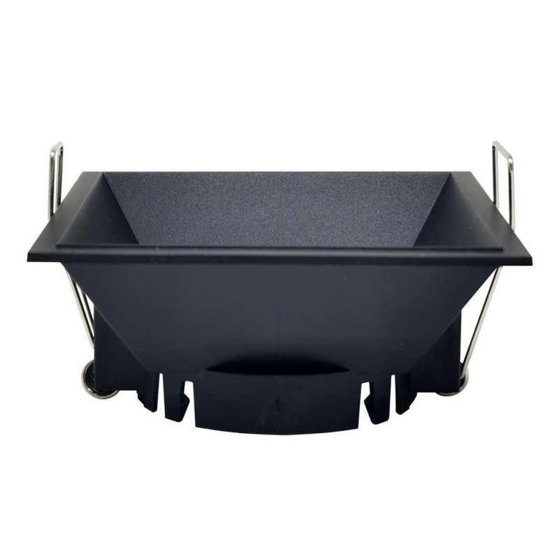 Aro cuadrado Negro para dicroica LED GU10 MR16