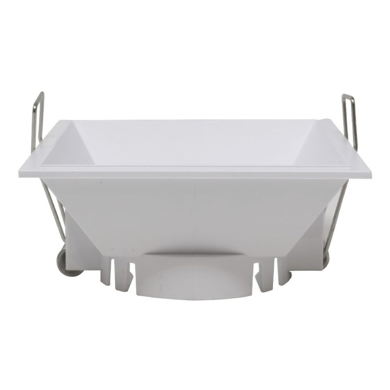 Aro cuadrado Blanco para dicroica LED GU10 MR16