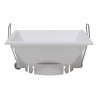 Aro cuadrado Blanco para dicroica LED GU10 MR16
