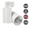 Foco LED 40W Blanco para Carril Monofásico BRIDGELUX Chip 100º CRI +90- 3 Años de garantía