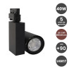 Foco LED 40W Negro para Carril Trifásico 24º CRI +90 UGR17- 5 Años de garantía