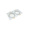 Marco BLANCO doble orientable para AR111