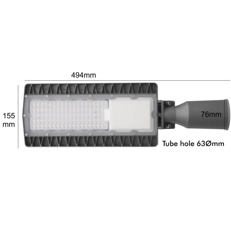 Farola LED 60W BRIDGELUX Chip 150lm/W- 5 Años de garantía