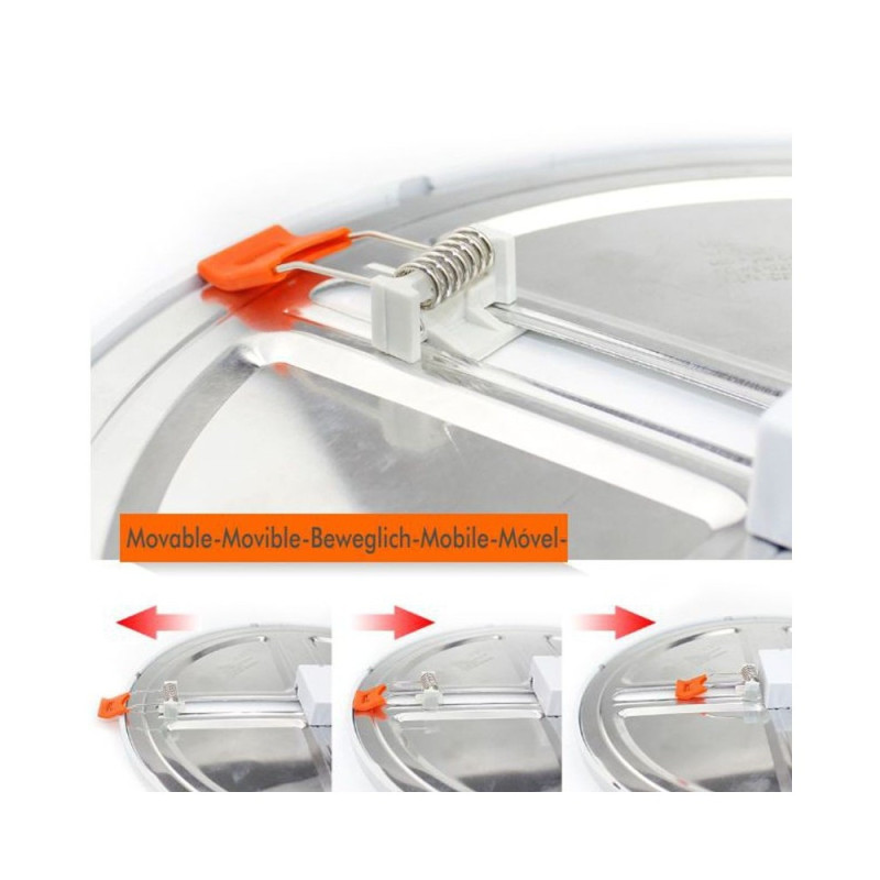 Placa LED Downlight Circular Downlight 20W AJUSTABLE CHIP OSRAM - 3 Años de garantía
