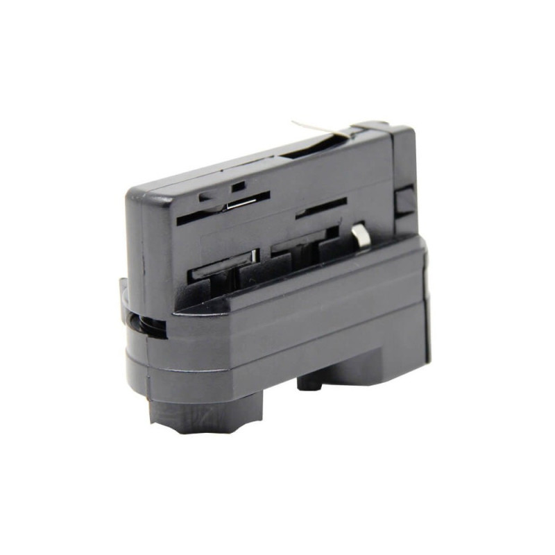Conector adaptador de carril TRIFASICO Negro
