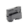 Conector adaptador de carril TRIFASICO Negro
