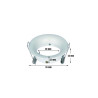 Aro Fijo para Dicroica circular Blanco GU10-MR16