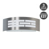 Aplique para LED E27 INOX Exterior- 3 Años de garantía