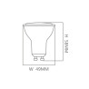 Dicroica LED 6W 100° GU10 - OSRAM CHIP - 3 Años de garantía