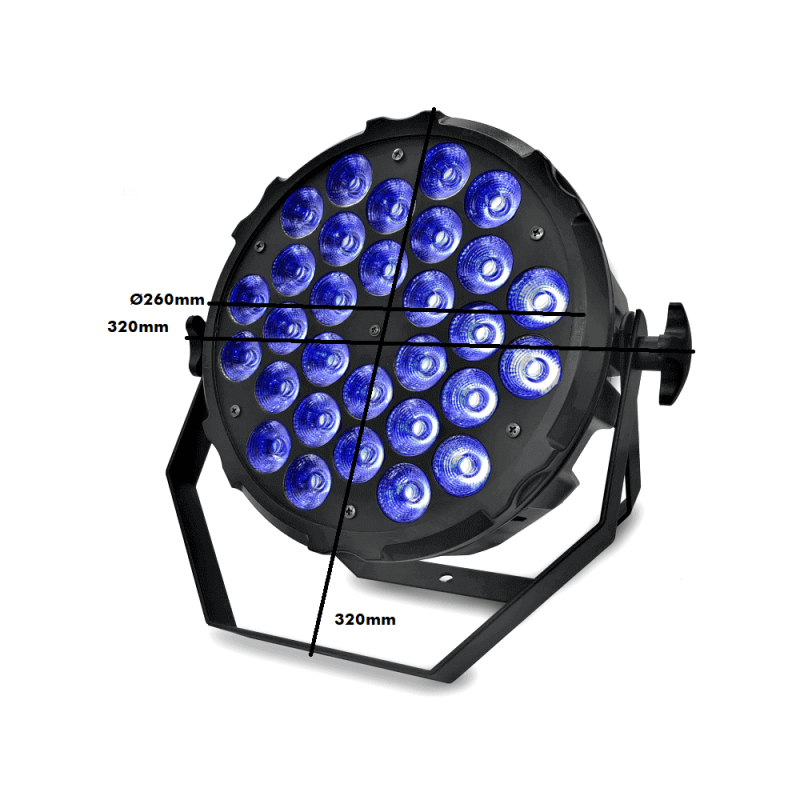 Foco LED 300W PRO RBG+W 4 in 1 DMX