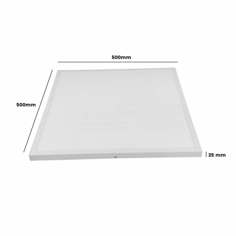 Plafón superficie 40w Aluminio Blanco 50x50 cm Slim