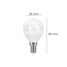 Bombilla LED 6W E14 G45 - OSRAM CHIP - 3 Años de garantía