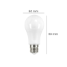 Bombilla LED 12W E27 A60  - OSRAM CHIP - 3 Años de garantía
