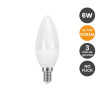Bombilla LED Vela 6W E14 C37 - OSRAM CHIP - 3 Años de garantía