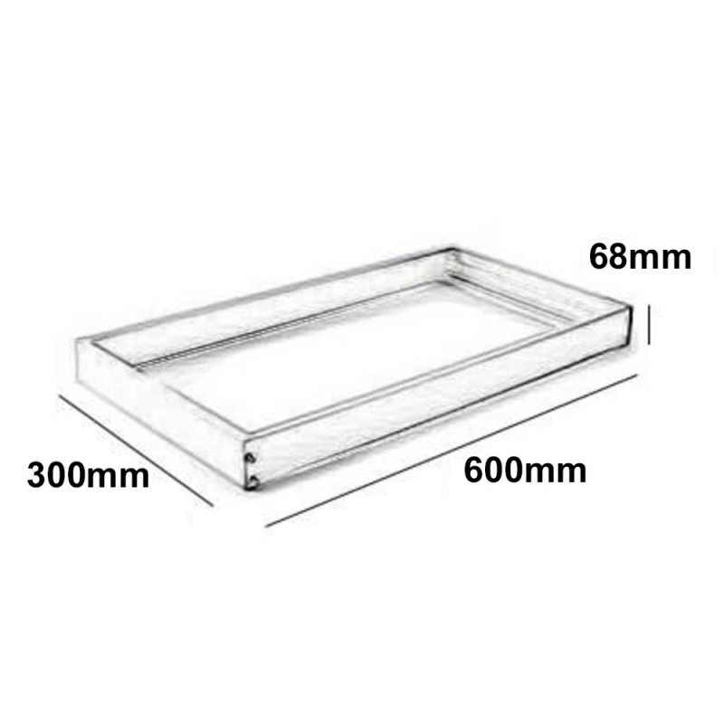Kit de superficie Panel 60x30 blanco. Iluminación Led Profesional