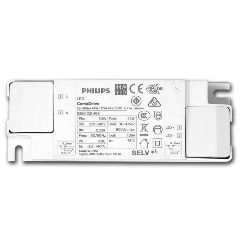 Foco LED 40W Blanco PHILIPS Driver Carril Monofásico CRI+92  5 años de garantía