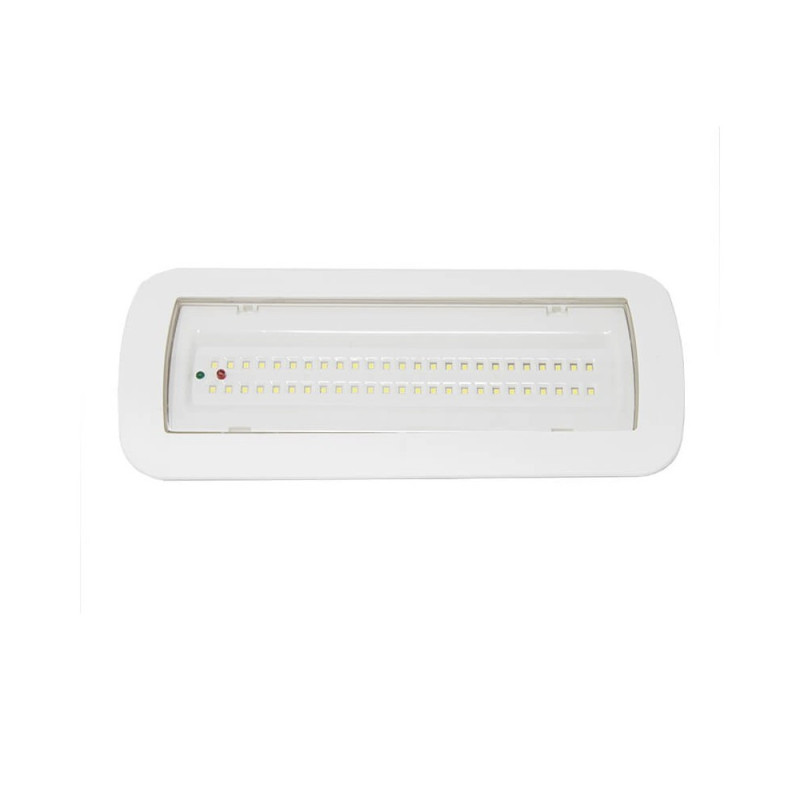 Luz Emergencia LED 4W + Auto-test + Kit Techo + Opción Luz Permanente - IP65