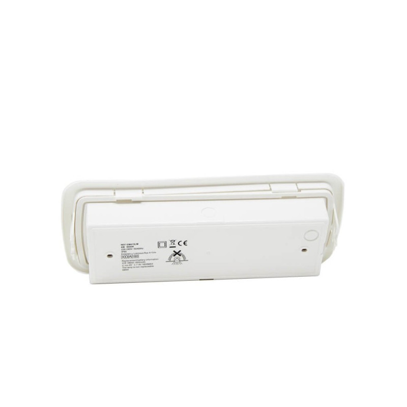 Luz Emergencia LED 4W + Auto-test + Kit Techo + Opción Luz Permanente - IP65