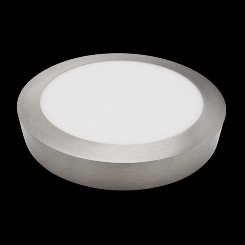 Plafón LED 8W Circular Acero - CCT - OSRAM CHIP 3 años de garantia